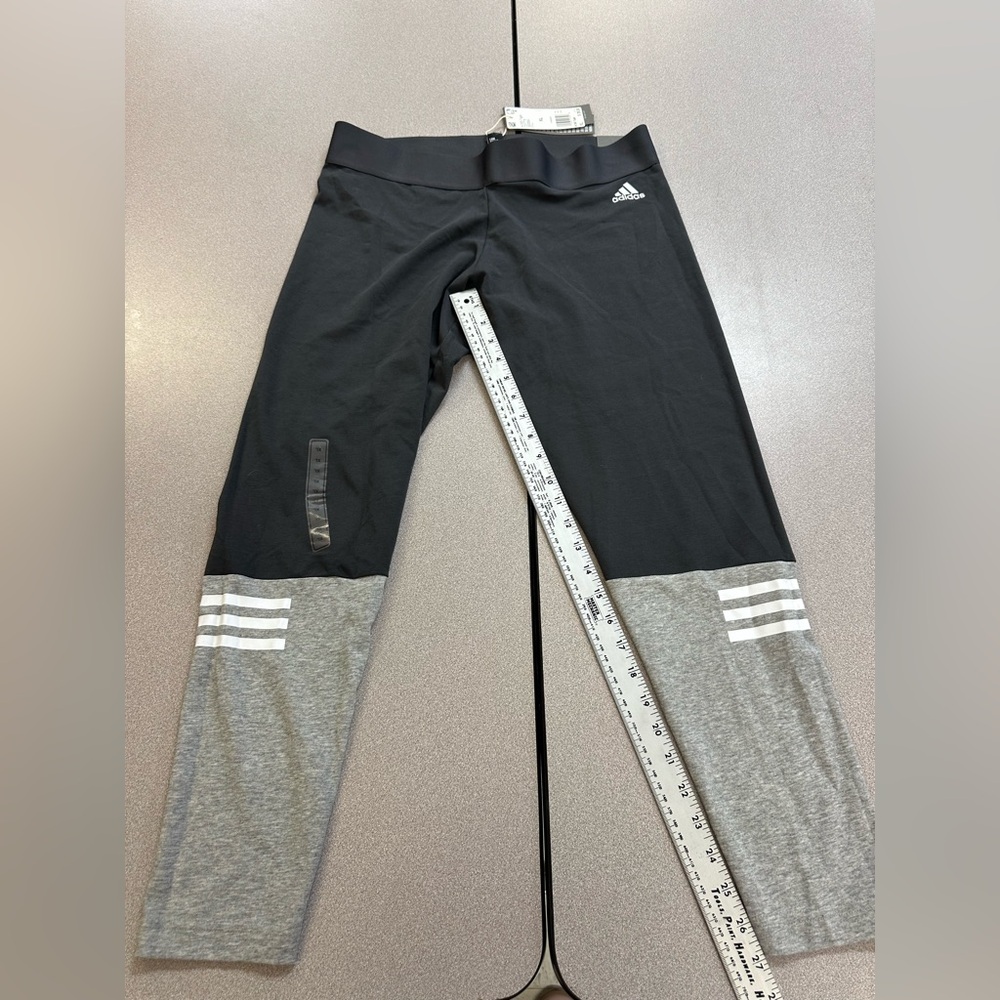 Adidas Women's Black and Gray Leggings